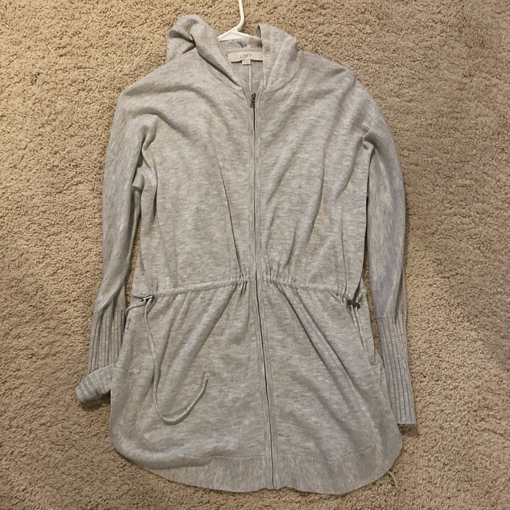 Loft Zip Up Lightweight Sweater - New